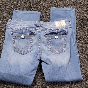 True Religion Women's Blue Boot Cut Jeans